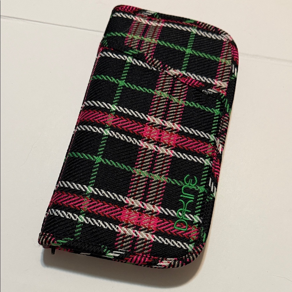 Dakine Black and Red Plaid Pencil case/organizer